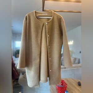 Tan Wool Blend Coat